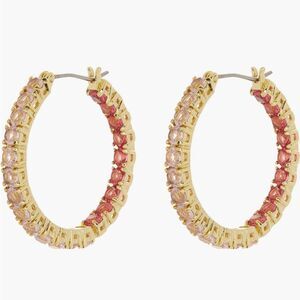 Covet CZ hoop earrings